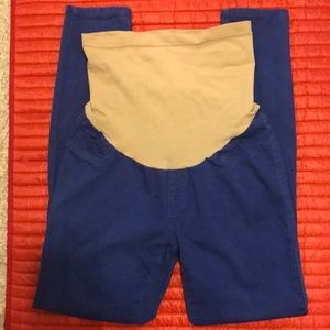 Motherhood blue stretch maternity pants